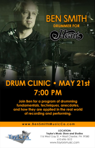 Ben Smith Drum Clinic Poster